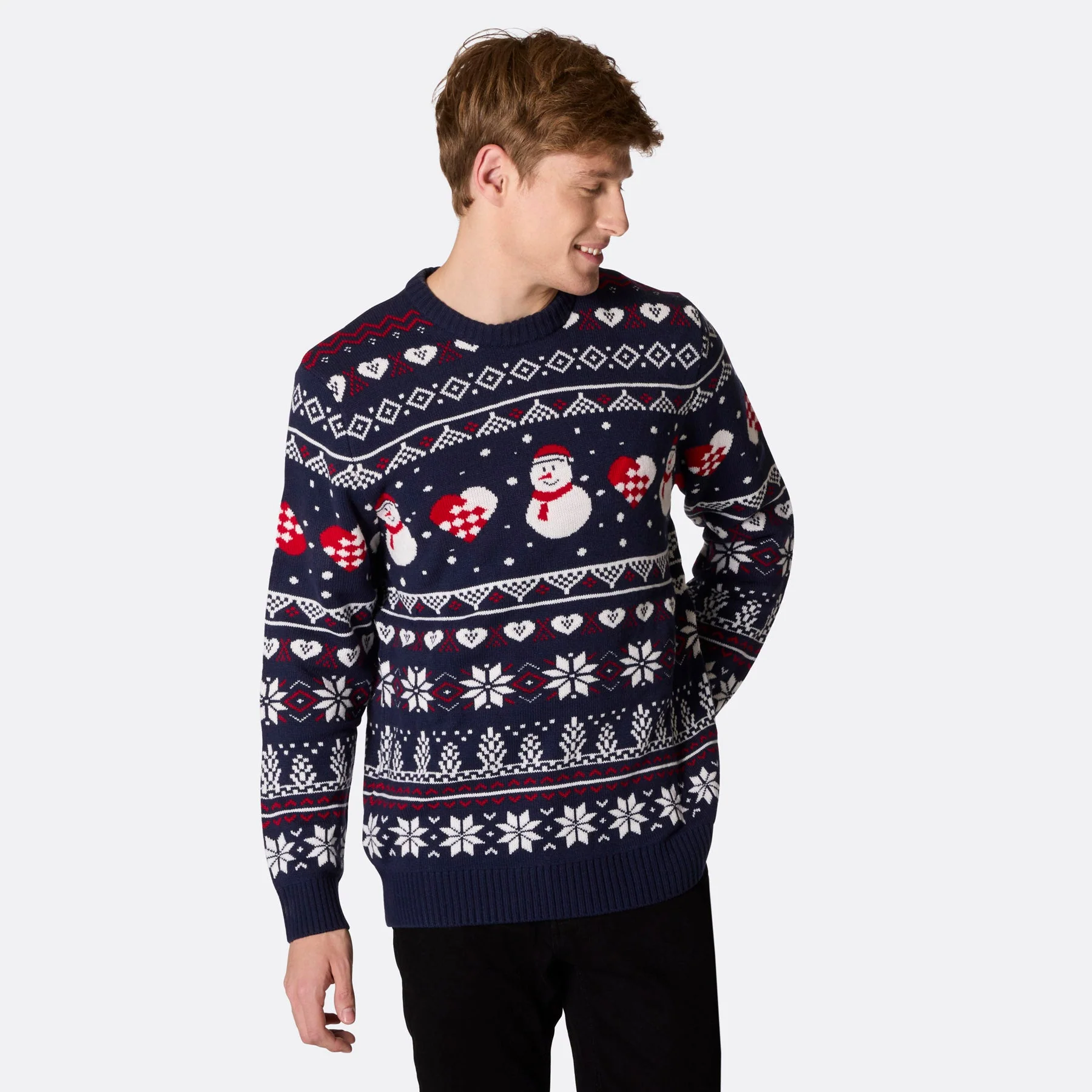 Men's Snowman Christmas Sweater - Image 2