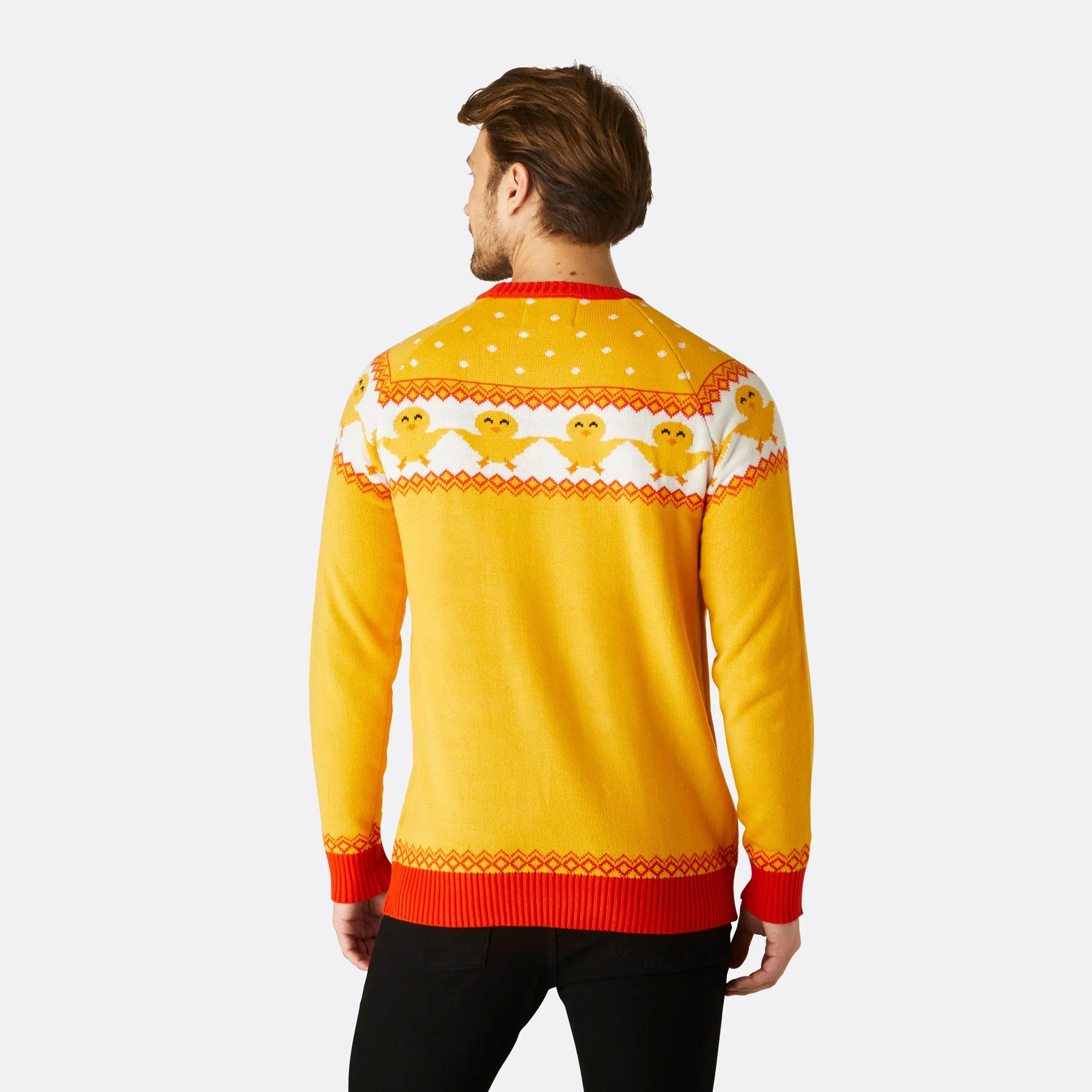 Men's Yellow Easter Sweater - Image 3