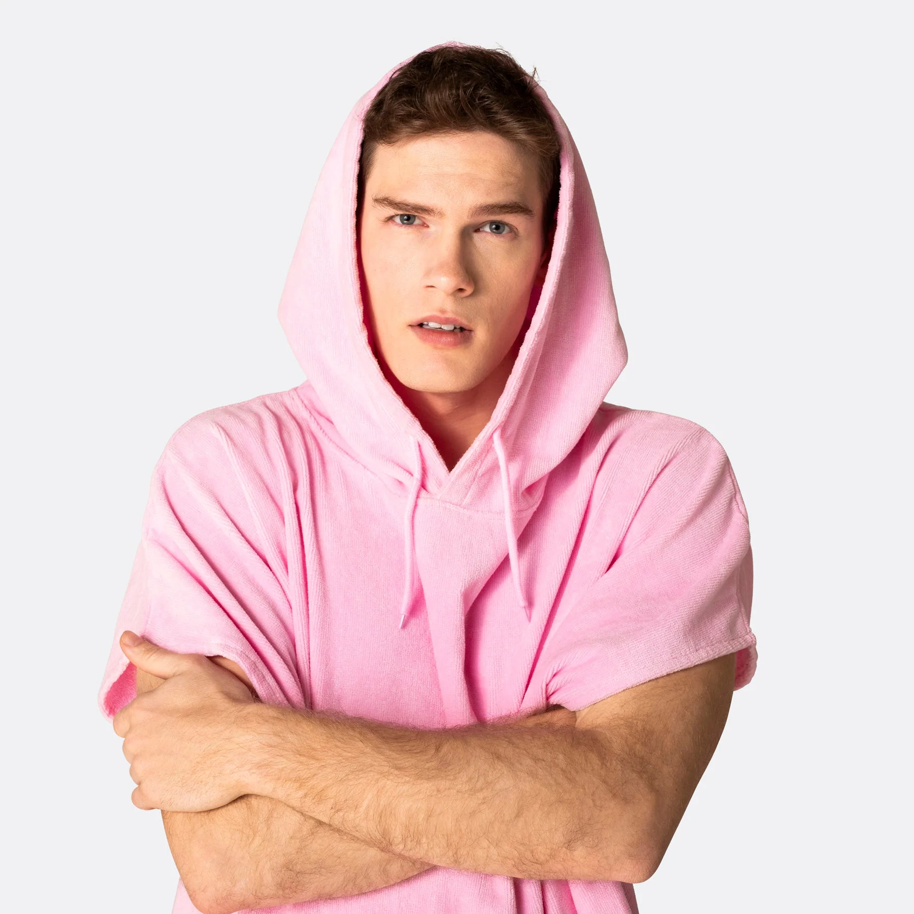 Bubblegum Pink Towel Poncho - Image 11