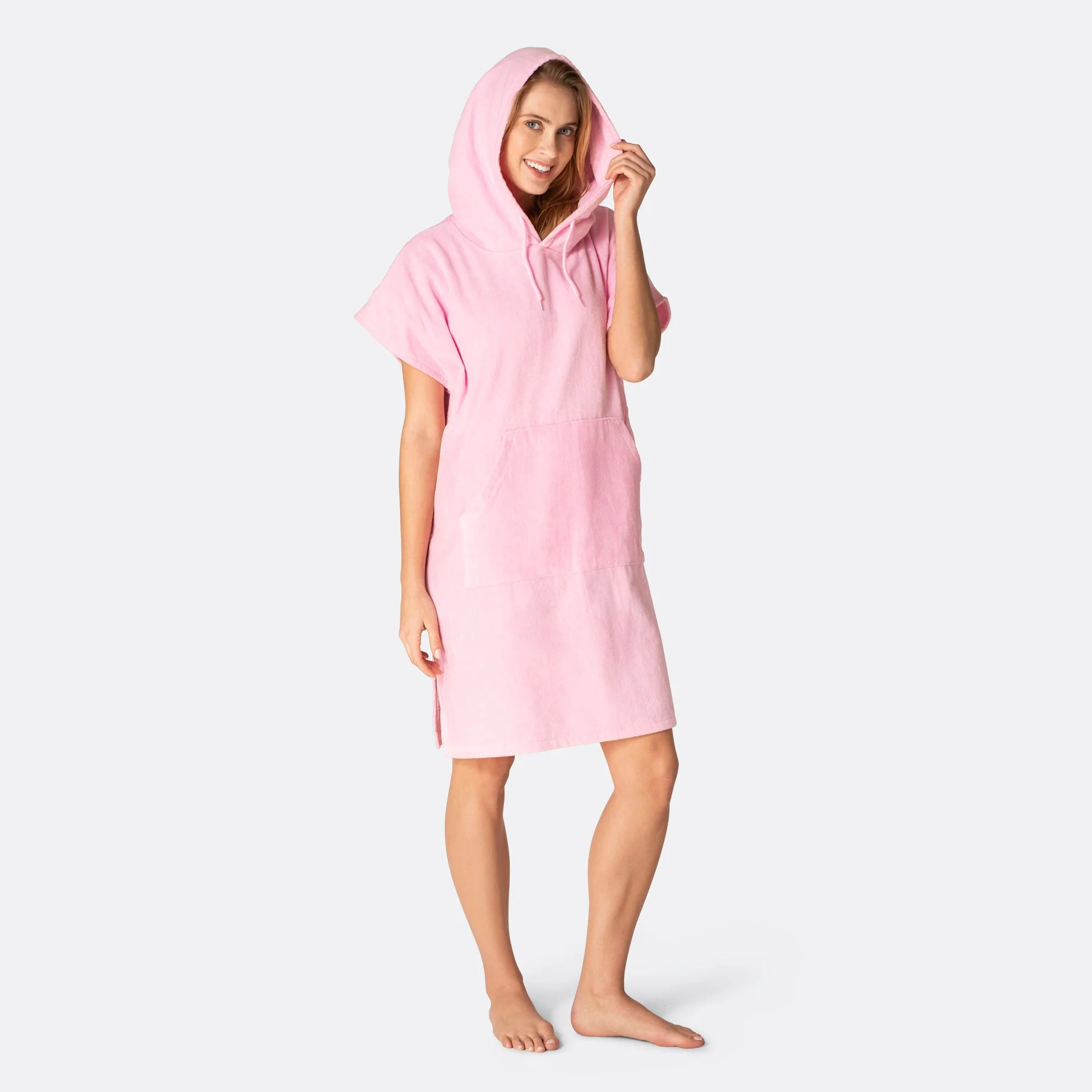 Bubblegum Pink Towel Poncho - Image 7
