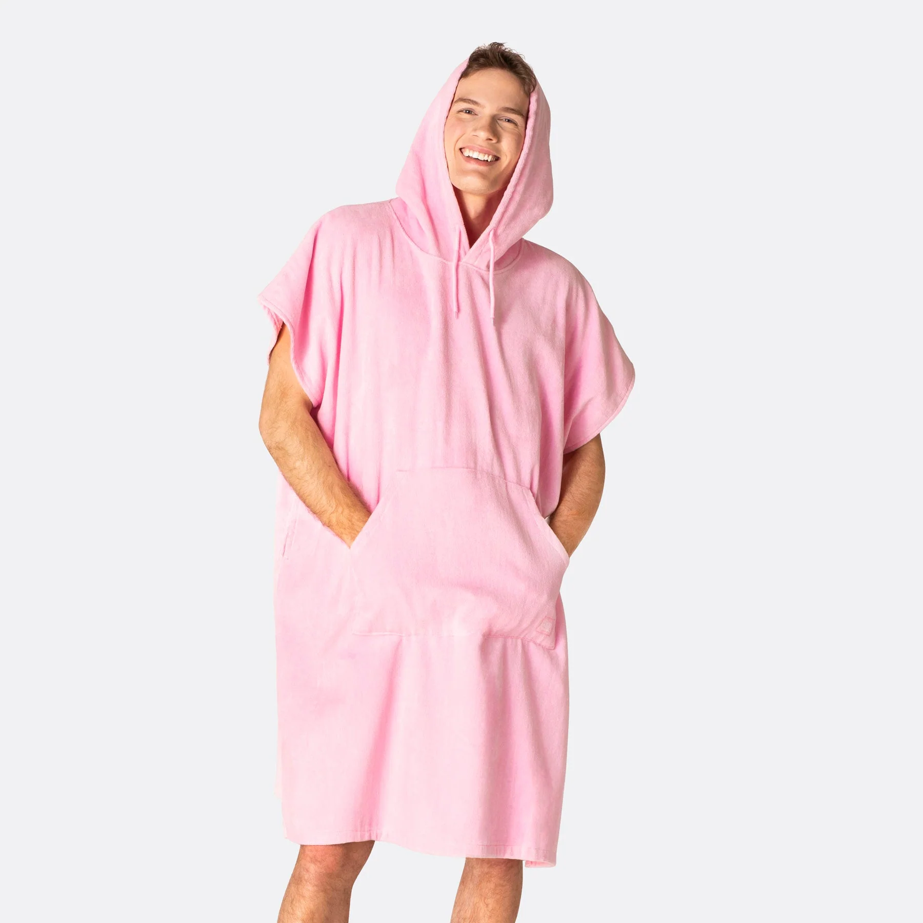Bubblegum Pink Towel Poncho - Image 8