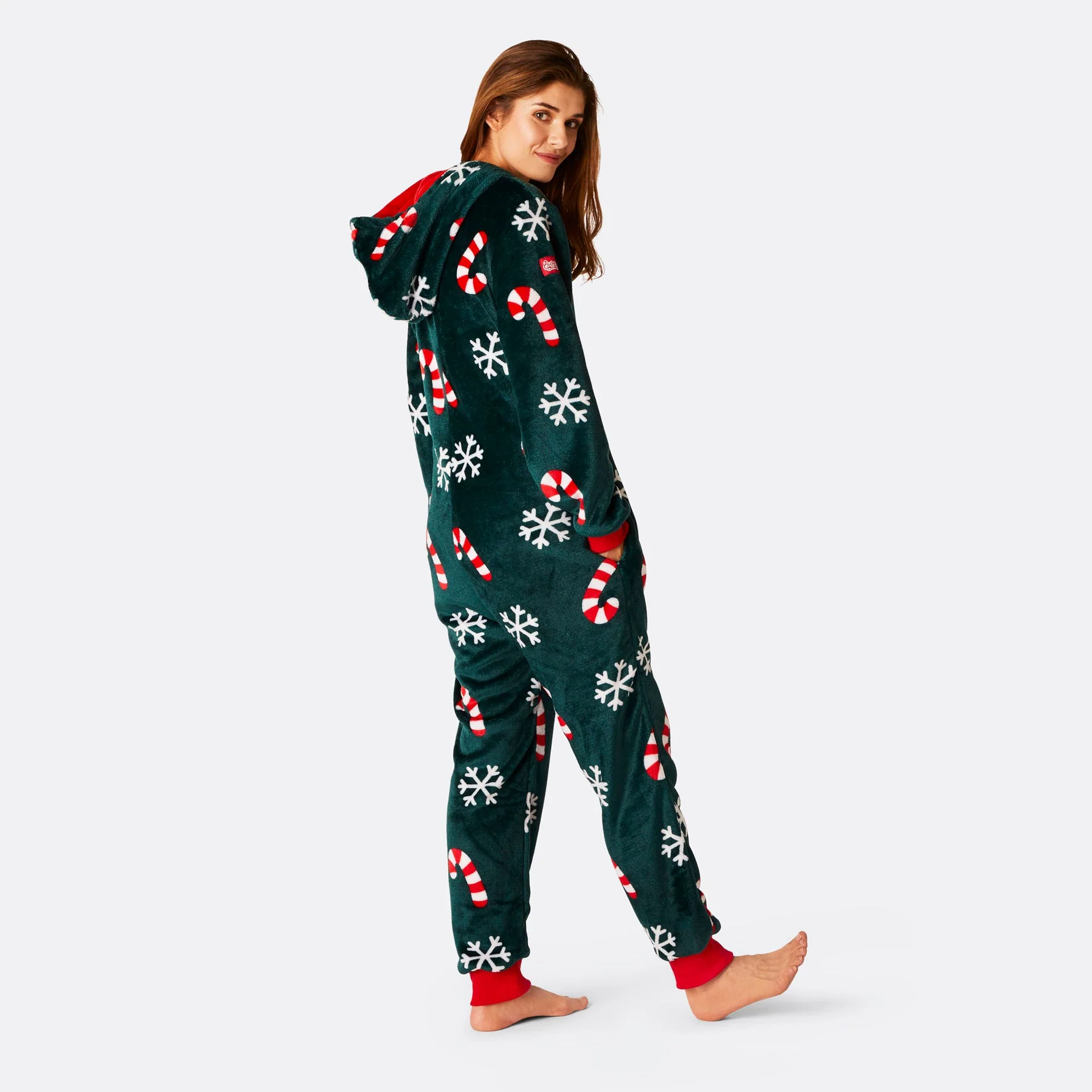 Women's Candy Cane Onesie - Image 3