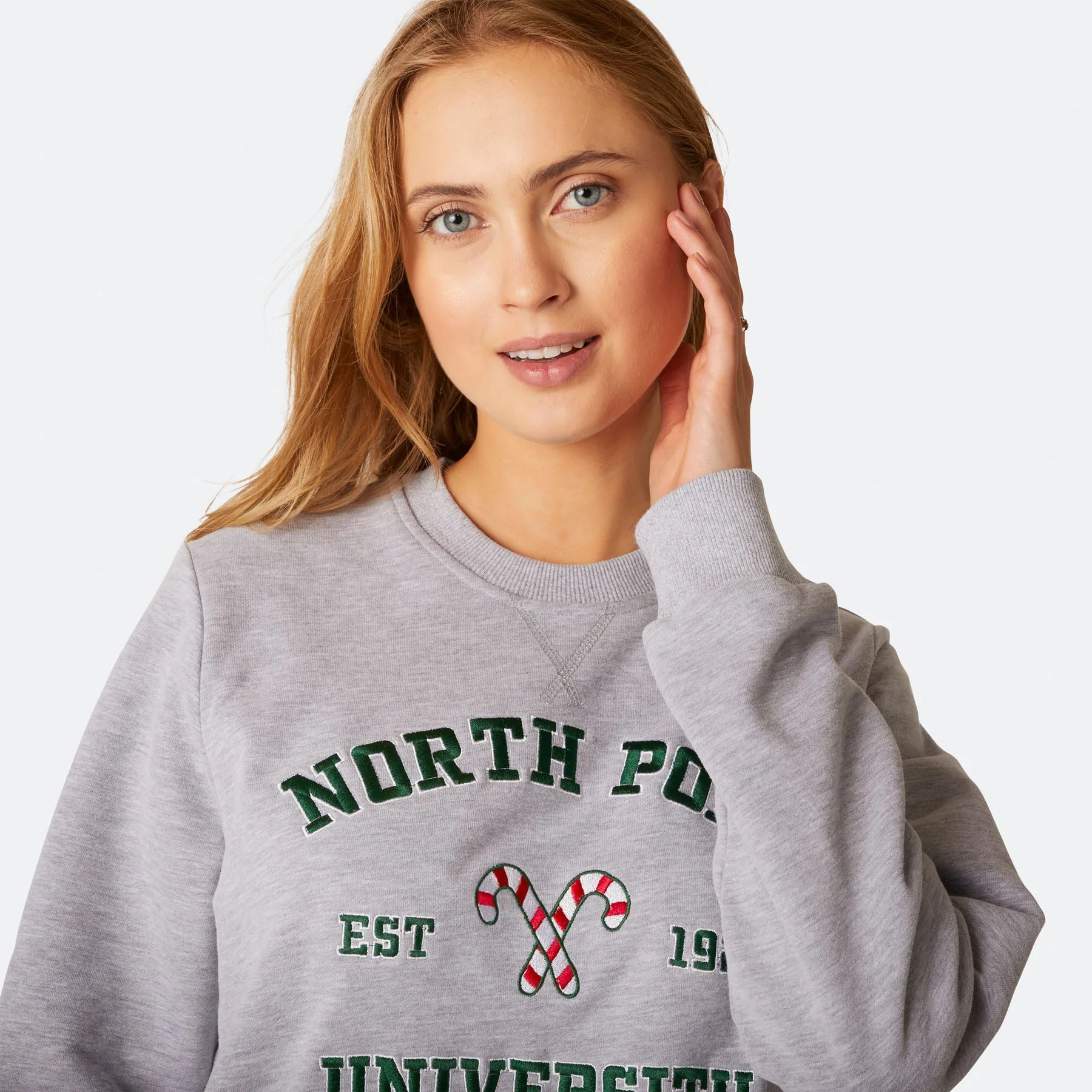 Women's North Pole University Christmas Sweat Set - Image 3